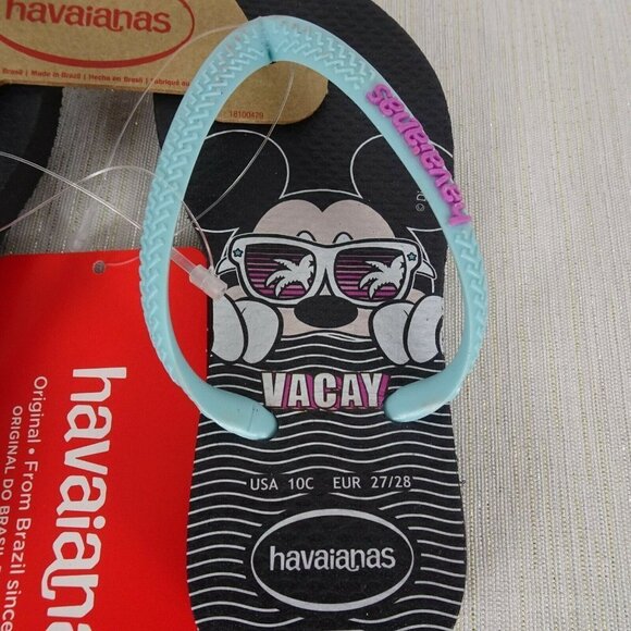 đź’°3/$25 New Havaianas Disney Mickey Mouse Flip Flops 10 C - Picture 5 of 11